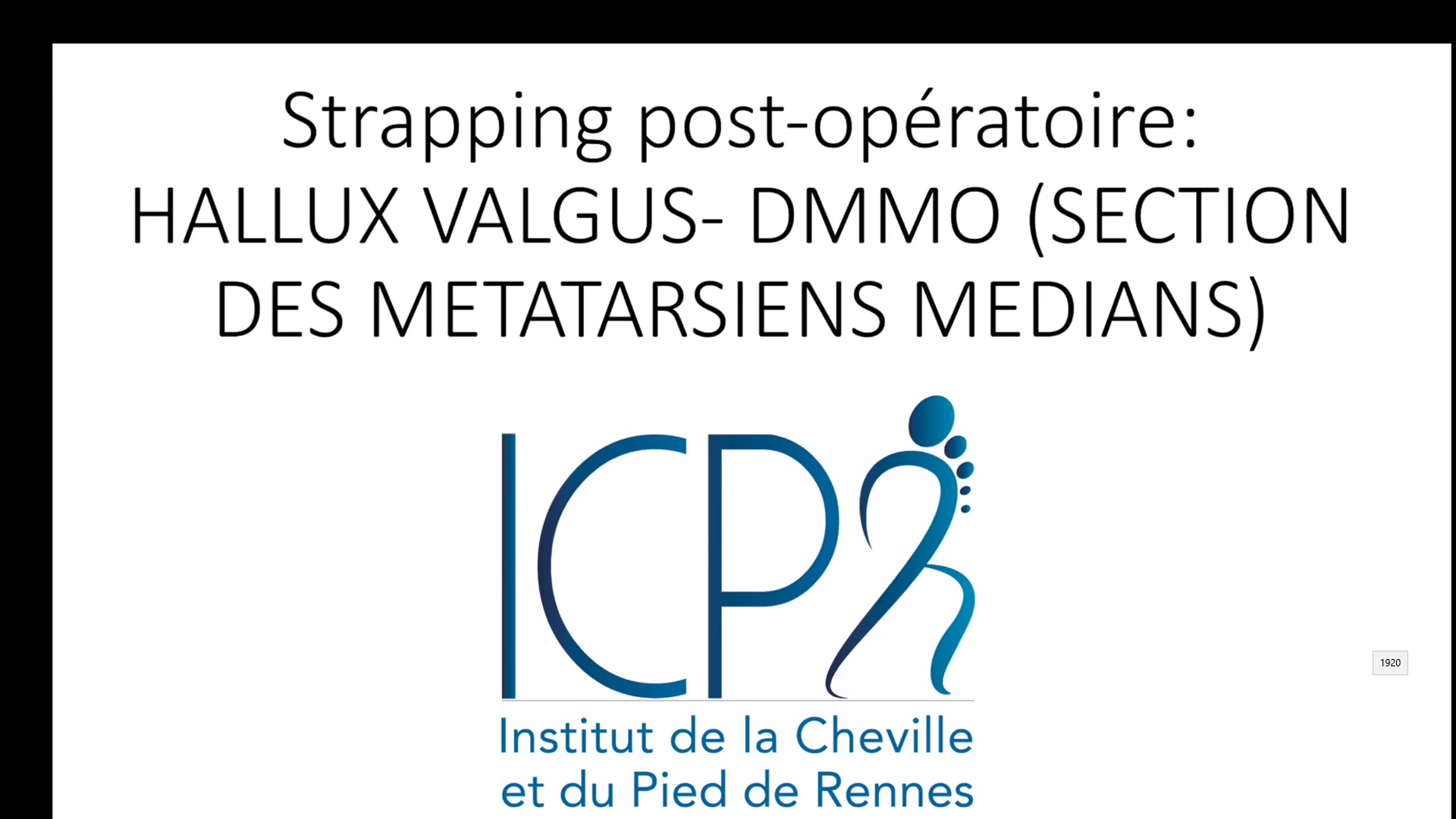 Strapping J21-J45 Hallux valgus et DMMO (section des métatarsiens médians)